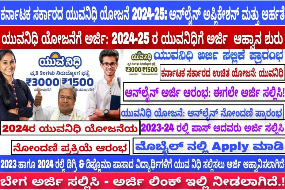 Yuva Nidhi Scheme 2025 Karnataka: Apply Online on Seva Sindhu Portal, Eligibility, Benefits, and Application Process Guide for Youth.